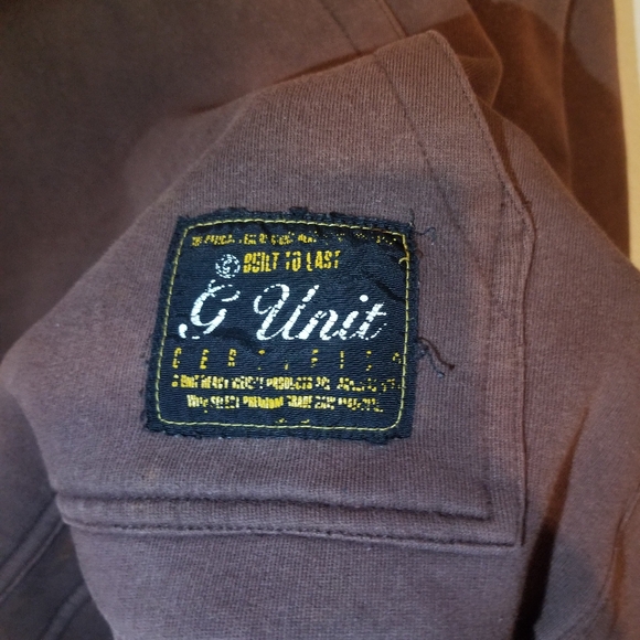 Vintage Y2K G-Unit 50 Cent Heavyweight Brown Hoodie Size XL - Picture 7 of 10